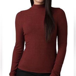 prAna Foundation Rib Mock Neck (M)